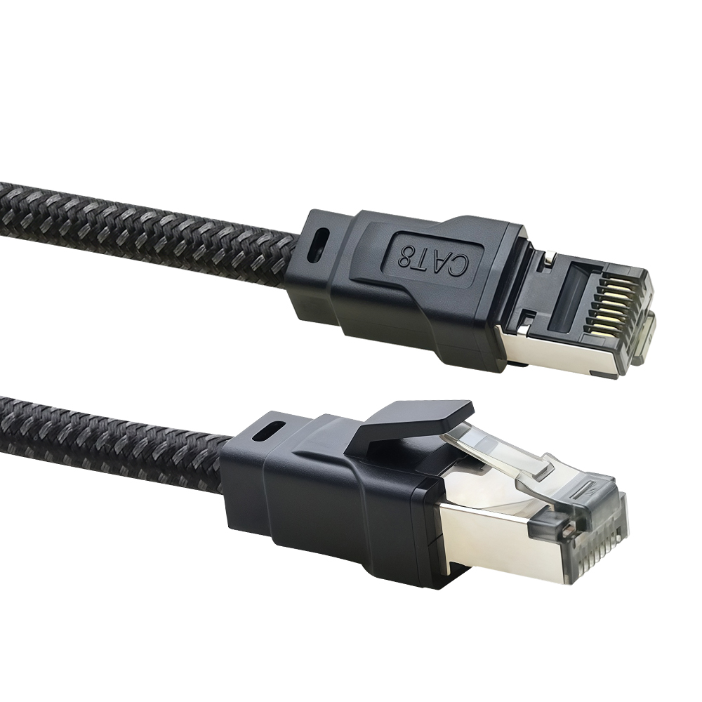 High Speed Cat8 Braided Network Cable (2) High Speed Cat8 Braided Network Cable (2)