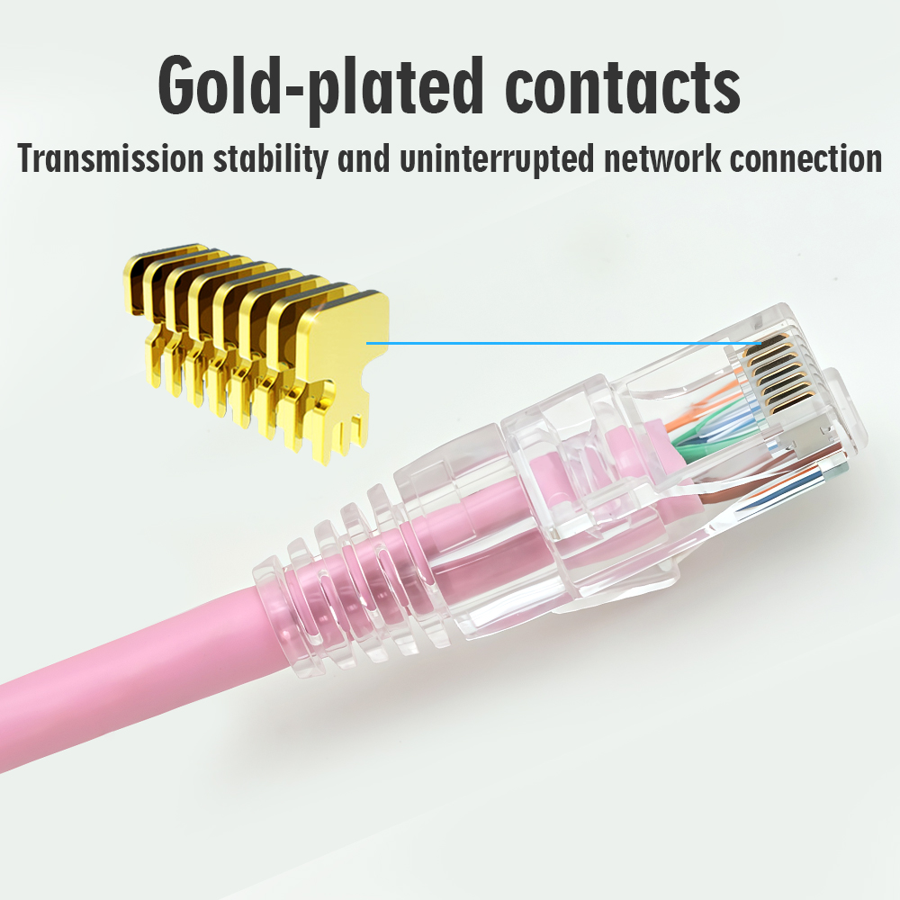 Pink CAT6 UTP Patch Cord (4) Pink CAT6 UTP Patch Cord (4)
