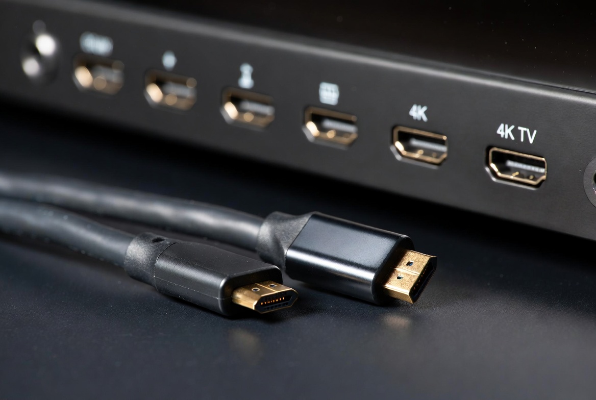 Premium HDMI Cable Close Up Premium HDMI Cable Close Up