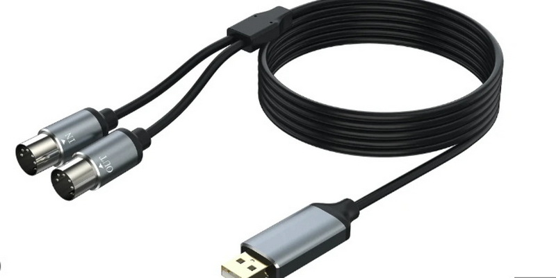 how to use midi to usb cable