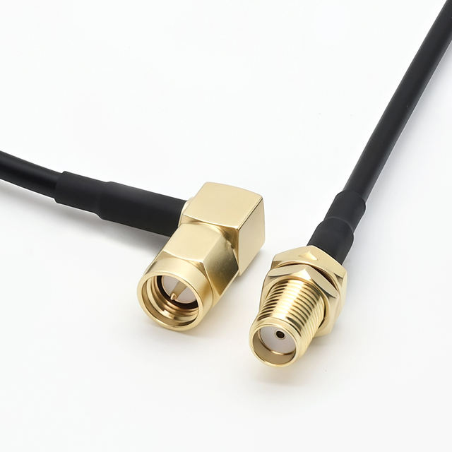 SMA Right-angle Male To SMA Female RF Cable