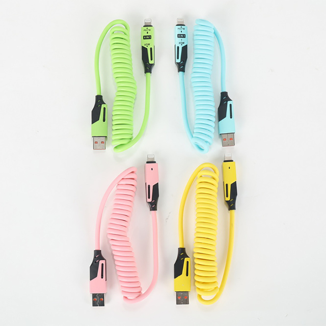 Retractable 4 in 1 Charging Cable
