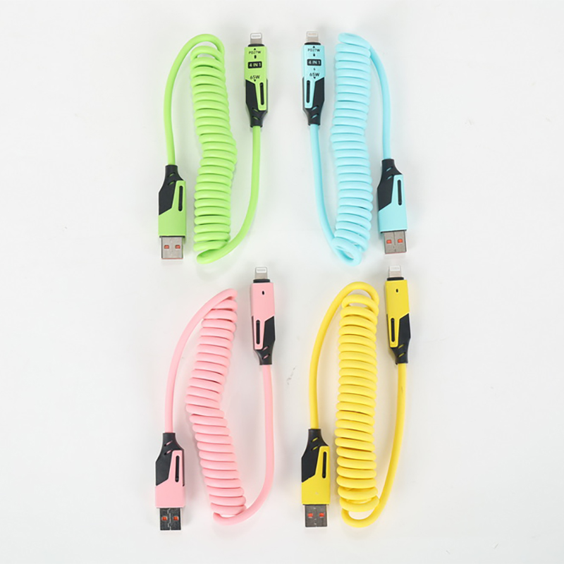 Retractable 4 in 1 Charging Cable