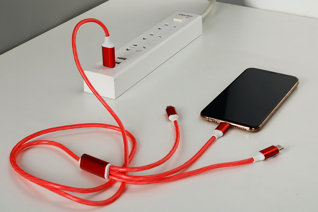 3 IN 1 LED Flowing USB Cable