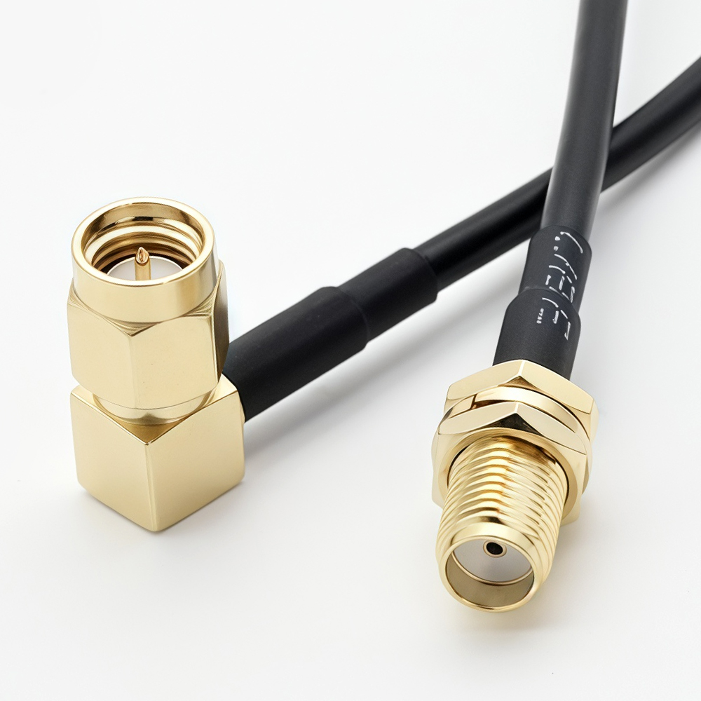 SMA Right-angle Male To SMA Female RF Cable