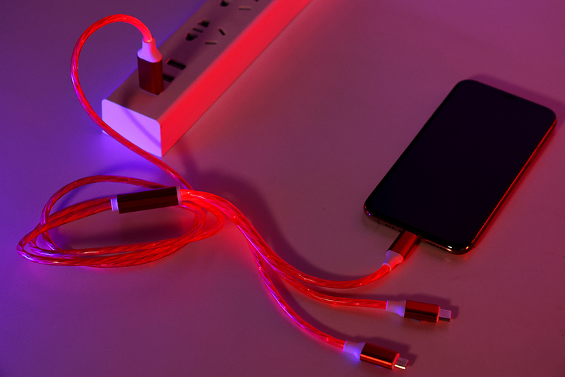 3 IN 1 LED Flowing USB Cable