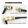 SMA Right-angle Male To SMA Female RF Cable
