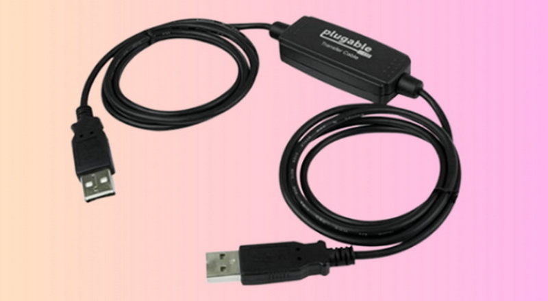 how to use USB transfer cable