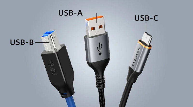 what does a USB b cable look like