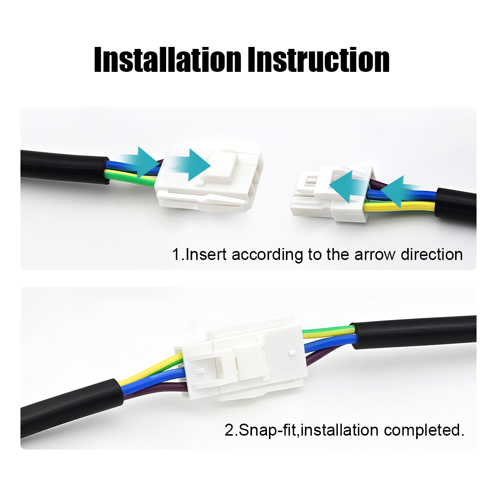 3Core Male To Female LED Wiring Harness