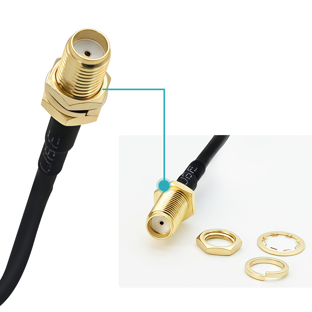 SMA Right-angle Male to SMA Female RF Cable (8)