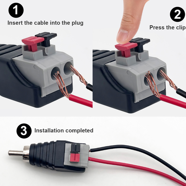 Press-type RCA Connector