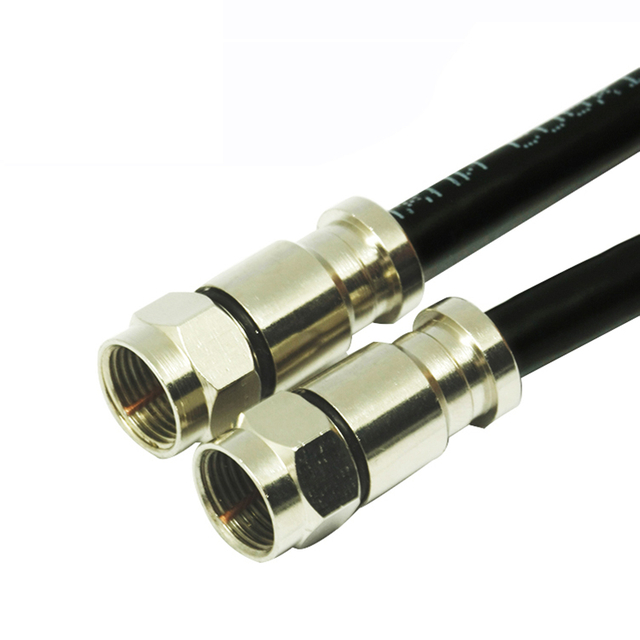 RG6 Twin Cable with Compression F Connector