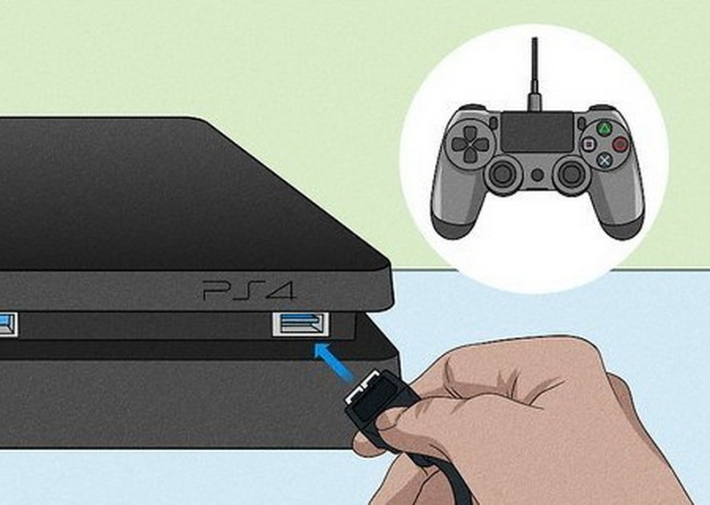 how to connect the dualshock 4 using the usb cable_4