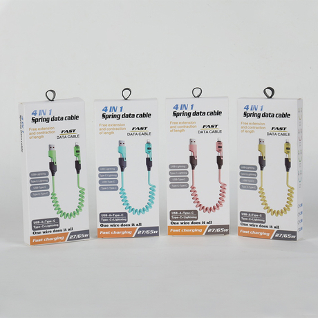 Retractable 4 in 1 Charging Cable