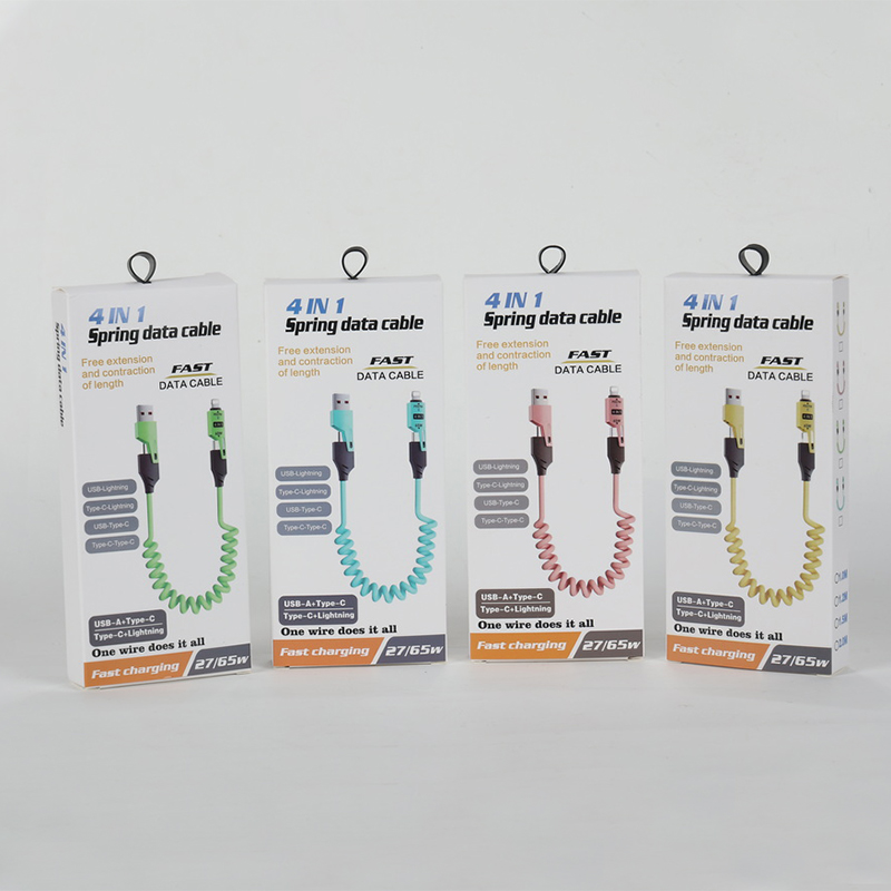 Retractable 4 in 1 Charging Cable