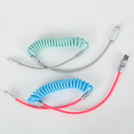Sprial USB To Type C Cable