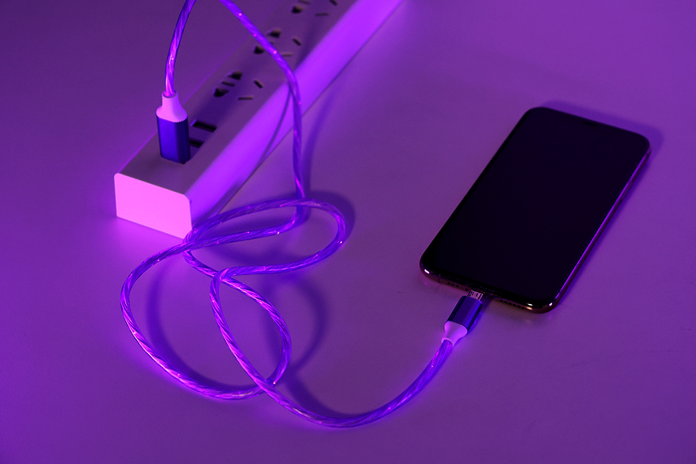 LED Lighting USB To Micro Data Cable