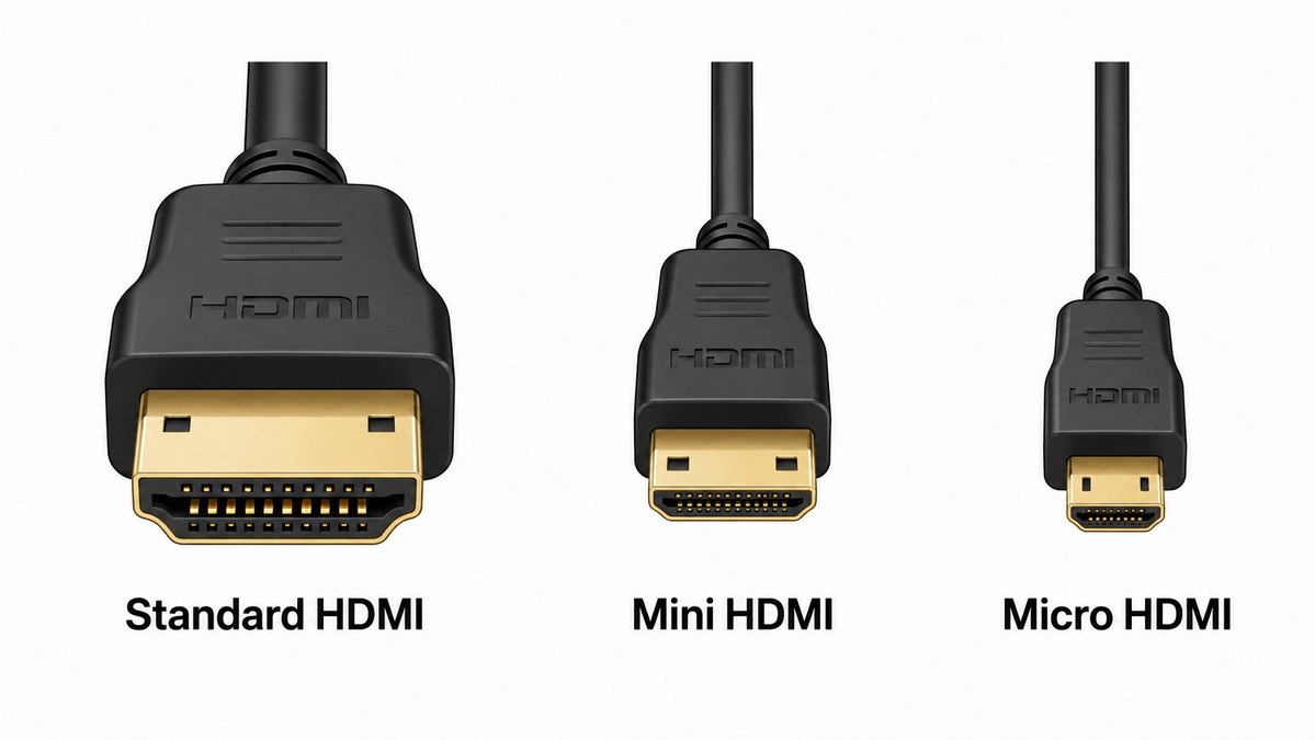 Mini And Micro HDMI Size Overview