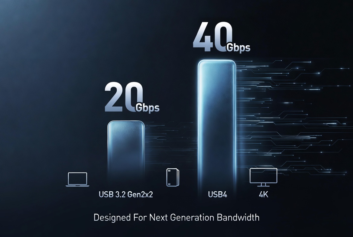 USB4 Vs USB3.2 Gen2x2 Speed Overview