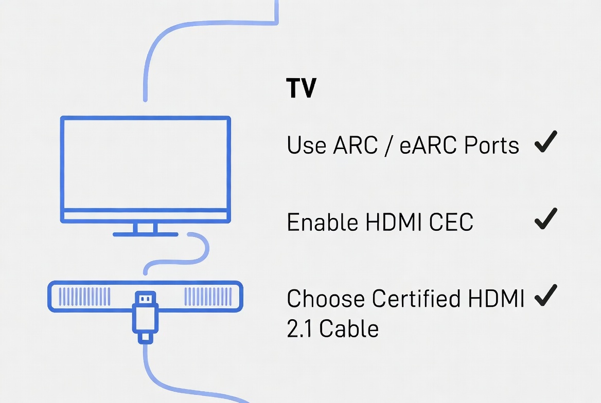 HDMI ARC eARC Setup Checklist HDMI ARC eARC Setup Checklist