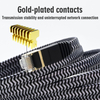 Flat Cat8 Nylon Braided Patch Cable